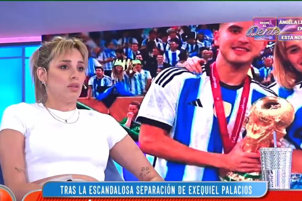 Yésica Frías habló en su momento de su relación con Exequiel Palacios en Intrusos. (Captura)