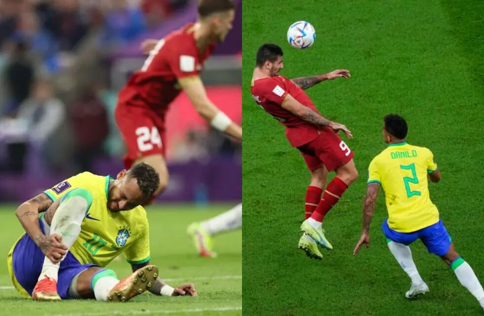 Brasil pierde a Neymar y a Danilo