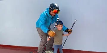 Esquí sin nieve para chicos