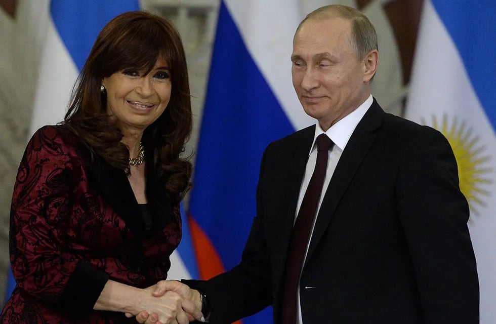 Cristina Kirchner y Vladimir Putin.