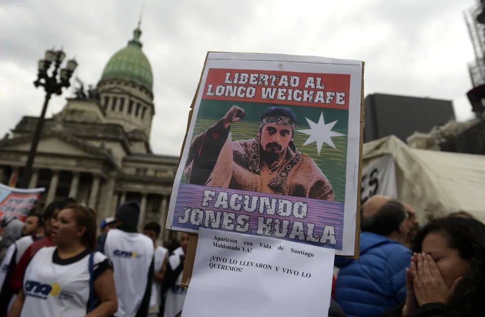 Jones Huala llamó a "los sectores populares" a "vengar" la muerte de Santiago Maldonado