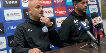 Favio Orsi y Sergio Gómez, entrenadores del Tomba