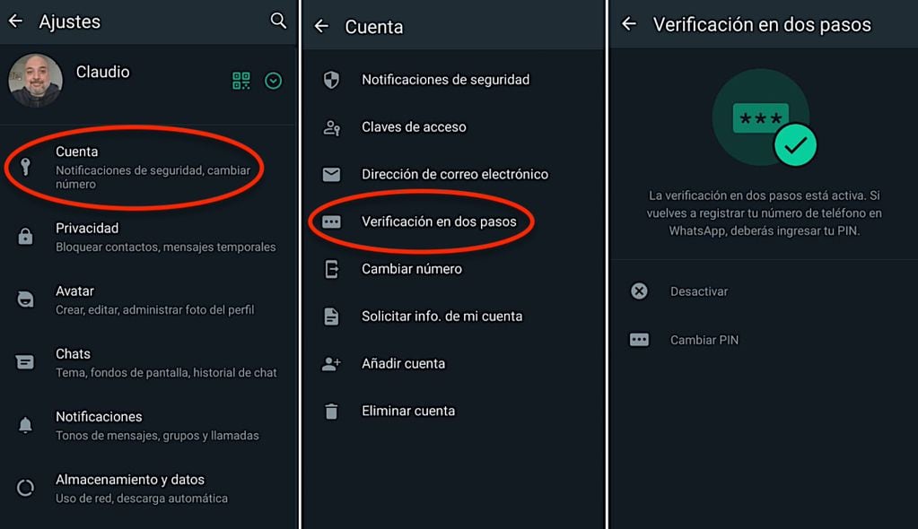 Cómo activar la función de verificación en dos pasos en Android para evitar que te roben la cuenta de WhatsApp