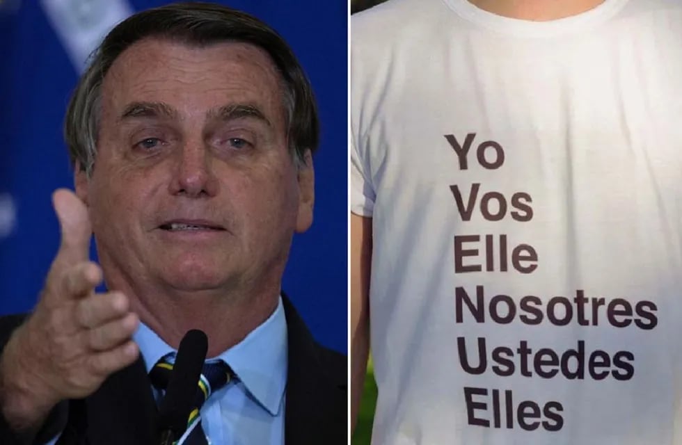 Jair Bolsonaro criticó a Argentina por el uso del lenguaje inclusivo
