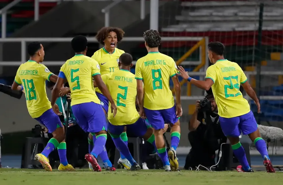 Brasil es el flamante campeón del Sudamericano Sub 20. Llegará a Mendoza sin sus principales figuras. / Gentileza.