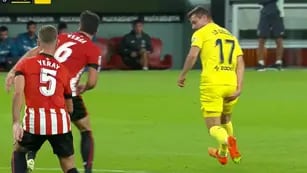 Lo Celso y el momento de su lesión ante el Bilbao