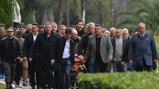 Funeral de César Luis Menotti en la sede de la AFA en Ezeiza