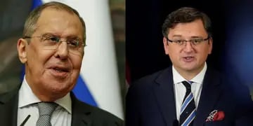 Serguéi Lavrov y Dmytro Kuleba