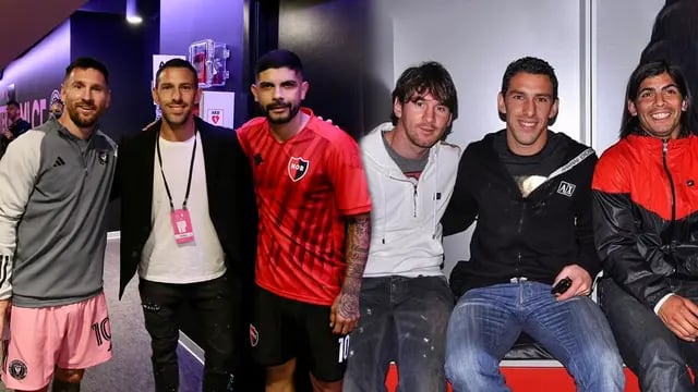 Lionel Messi recreó una foto retro con dos amigos del fútbol argentino y causó furor