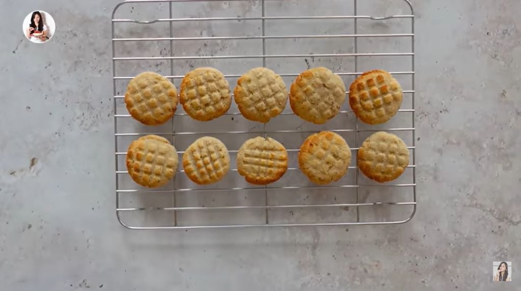 La receta de las galletas perfectas sin TACC y sin huevo. Captura del video.