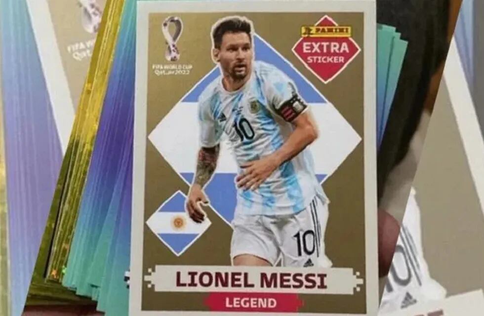 Cómo conseguir los cromos difíciles del álbum Mundial Qatar 2022 de Panini. En la foto, uno de Lionel Messi. (Web)
