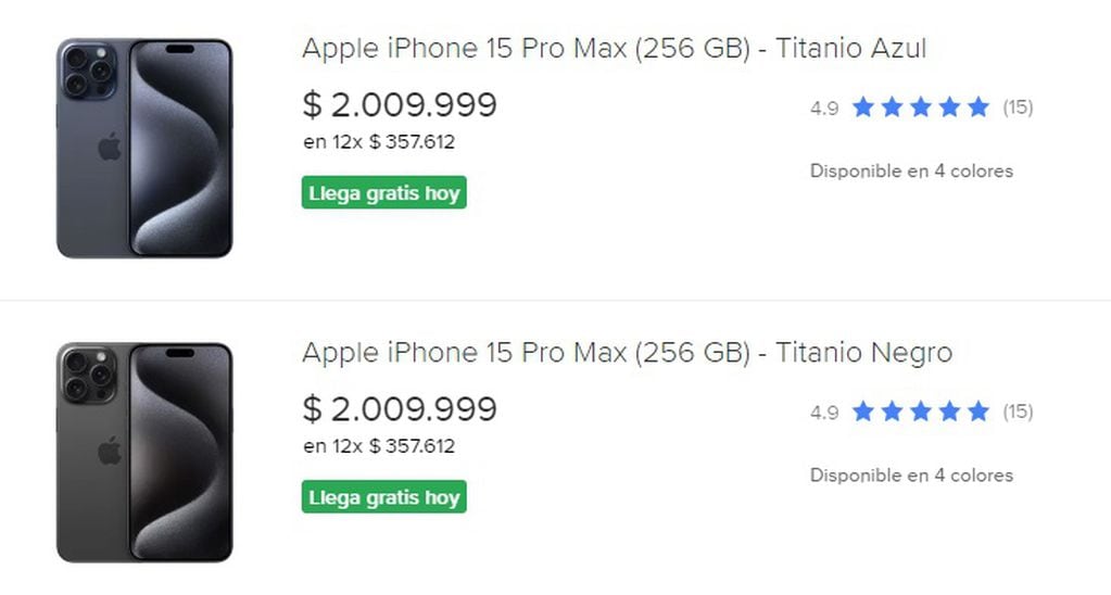 Comparación de precios Argentina vs. Chile