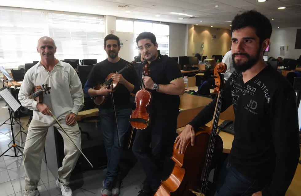 Música clásica en la Redacción de Los Andes con el cuarteto Ludwig