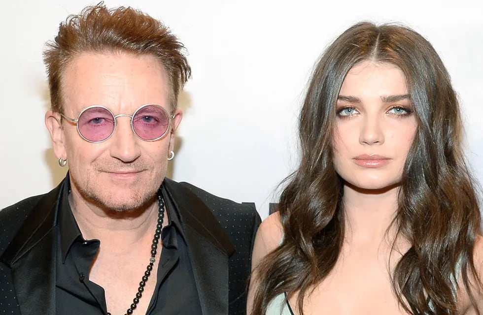 Bono, cantante de U2, junto a su hija Eve Hewson. Foto: Gentileza
