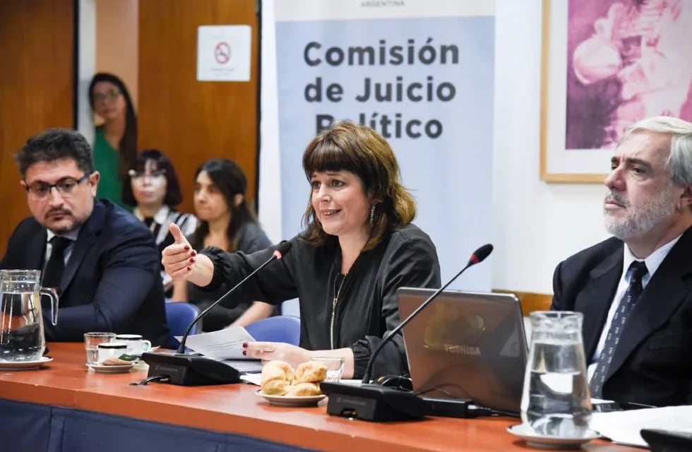 La diputada Carolina Gaillard, en una nueva reunión de la Comisión de Juicio Político (Foto: HCDN)