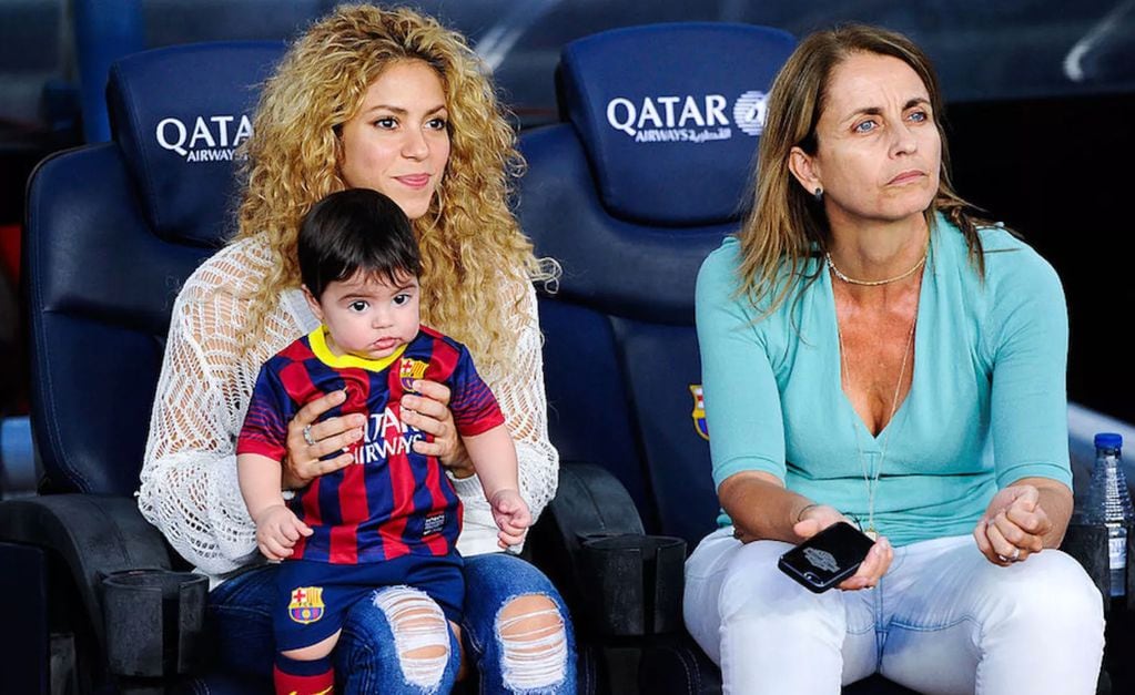Shakira con Montserrat en el Camp Nou
