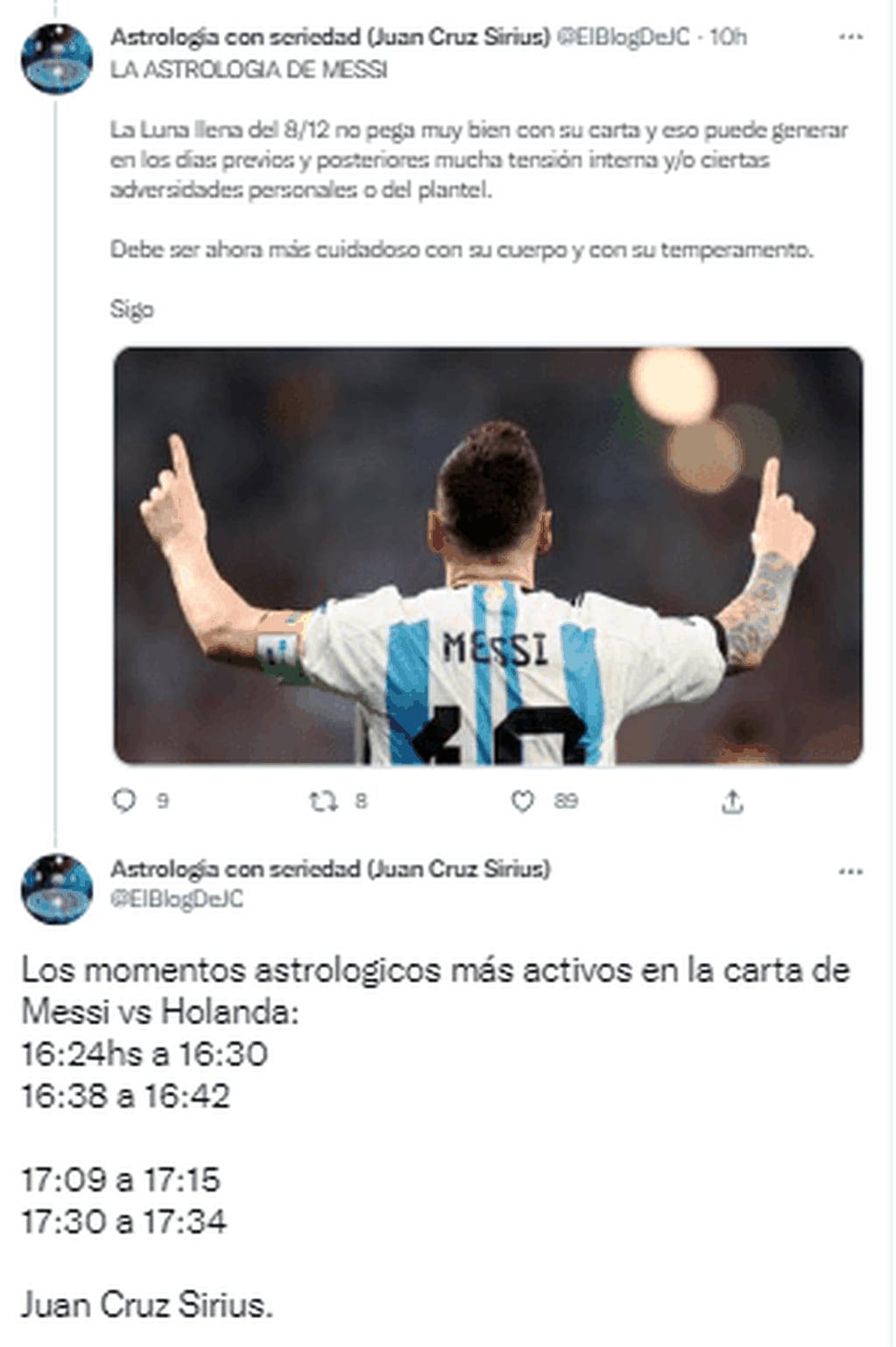 Las predicciones centradas en Lionel Messi