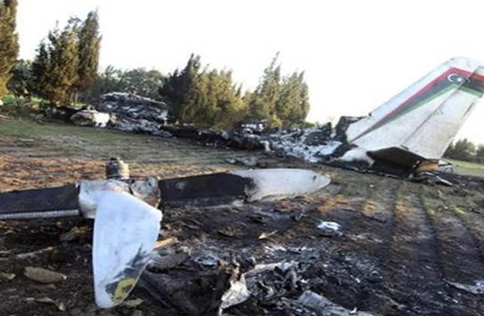 Se estrelló un avión militar en California
