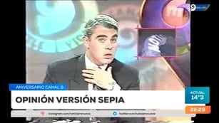 Fernando Hidalgo en sus inicios en el canal.  Captura de video