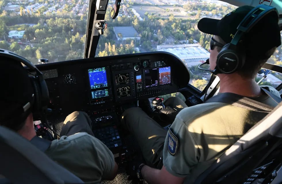 Control desde el aire: la Policía vuelve a tener tres helicópteros operativos