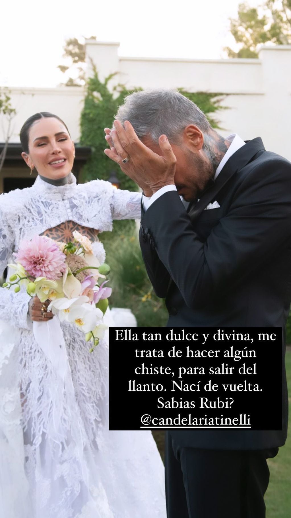 Marcelo Tinelli rompió en llanto al ver a Cande vestida de novia