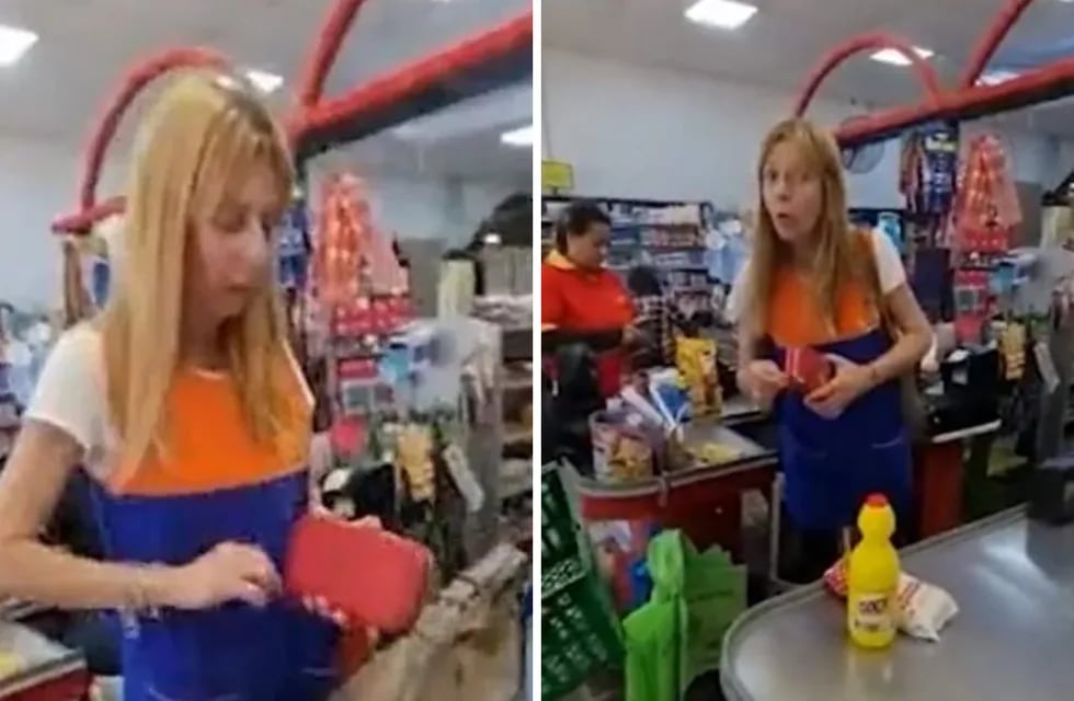 Una docente robó en un supermercado y quedó todo registrado.
