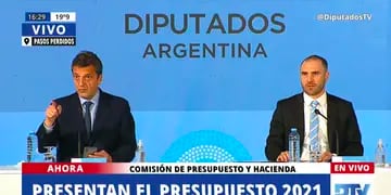 Guzmán presenta el Presupuesto en Diputados