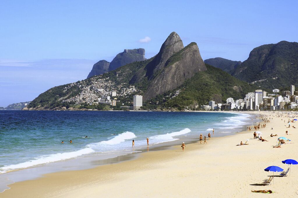 Playa de Leblon, ubicada en la zona sur de Río de Janeiro.
