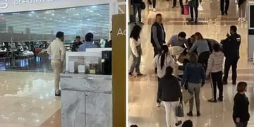 Un hombre se encontró con su esposa mientras realizaba compras con su novia