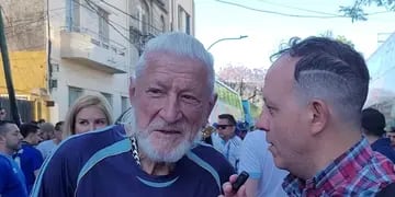Walter Mateucci en plena entrevista con Los Andes en la previa de Argentina - Uruguay.