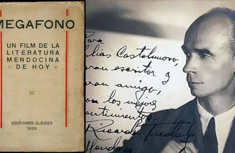 El libro "Megáfono. Un film de la literatura mendocina de hoy" destacaba entre sus figuras a Ricardo Tudela.