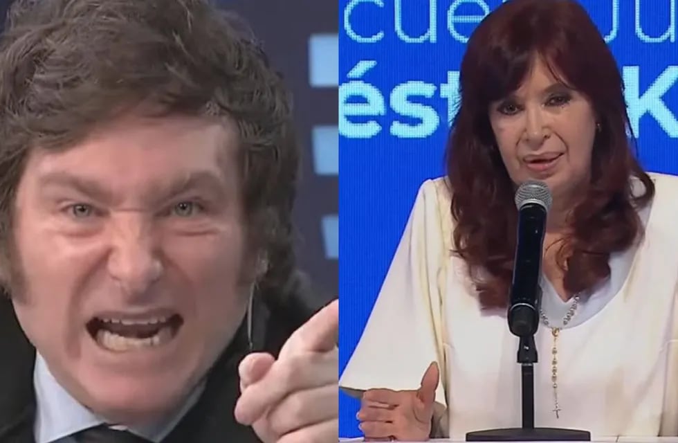 Javier Milei y Cristina Fernández de Kirchner