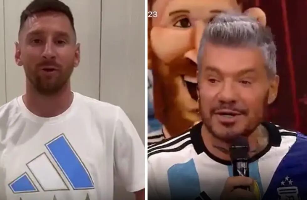 Marcelo Tinelli se emocionó con el video de Messi.