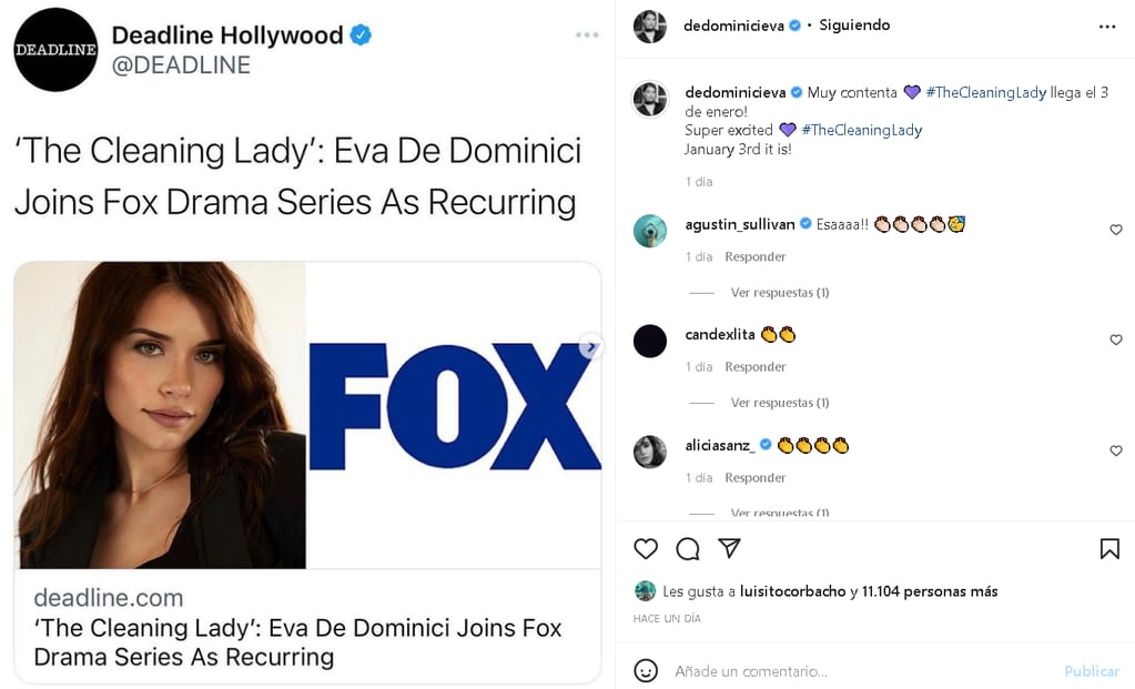El personaje de Eva de Dominici tendrá un papel más recurrente en la serie