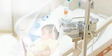 Niño en hospital