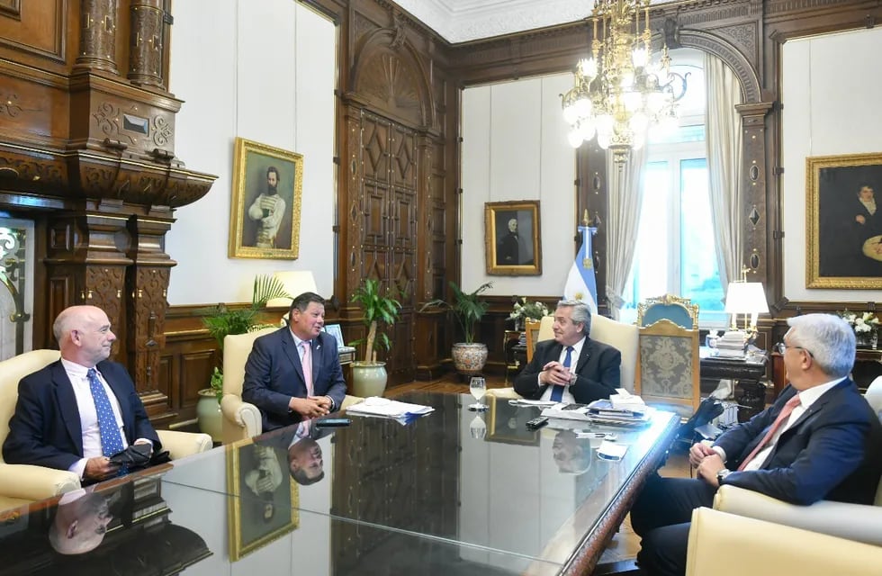 Referentes de Exponenciar, empresa organizadora de Expoagro, se reunieron con el presidente Alberto Fernández