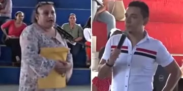 Momento viral de una docente en Honduras