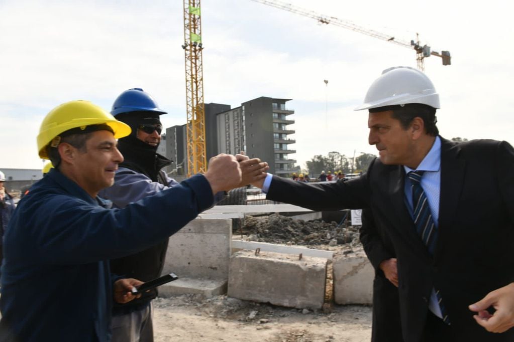 El Ministro de Economía Sergio Massa encabezó un acto en San Fernando y habló sobre la vivienda y el alivio fiscal. Gentileza / Presidencia de la Nación