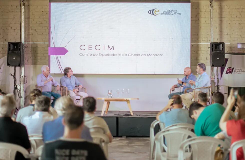 La Cecim explicó la situación del sector exportador de ciruela.