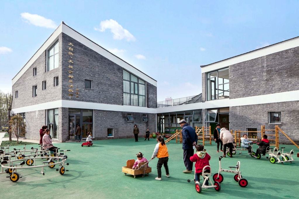 Jardín de infancia de Jiangsu Beisha / Crossboundaries.