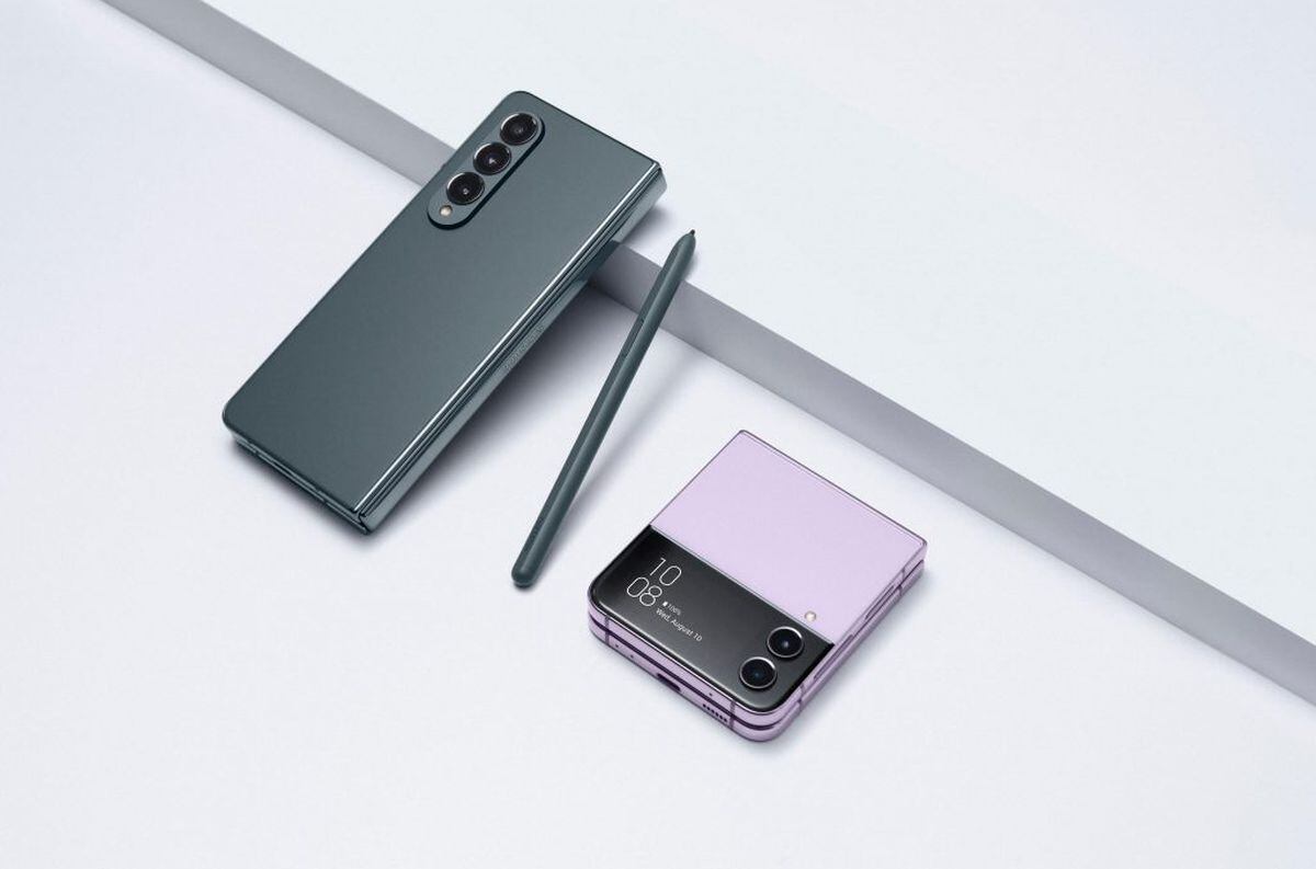 Samsung lanzó sus nuevos teléfonos plegables Galaxy Z Fold 4 y Z Flip 4