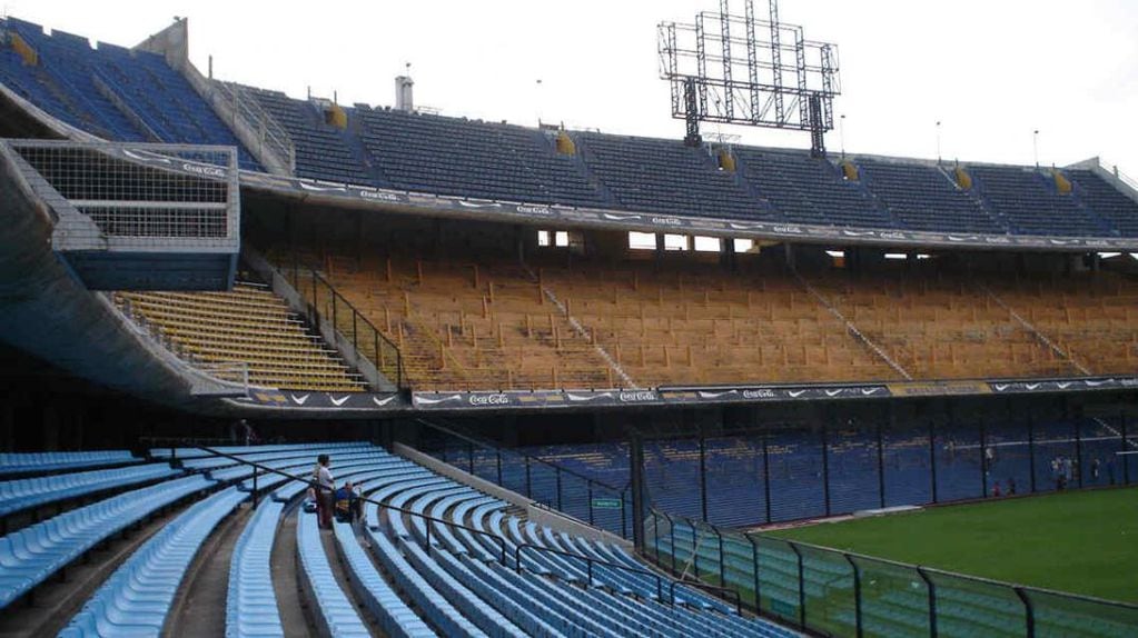 Los estadios de fútbol lucen vacíos desde marzo de 2020 en Argentina (Foto: labombonera.com.ar).
