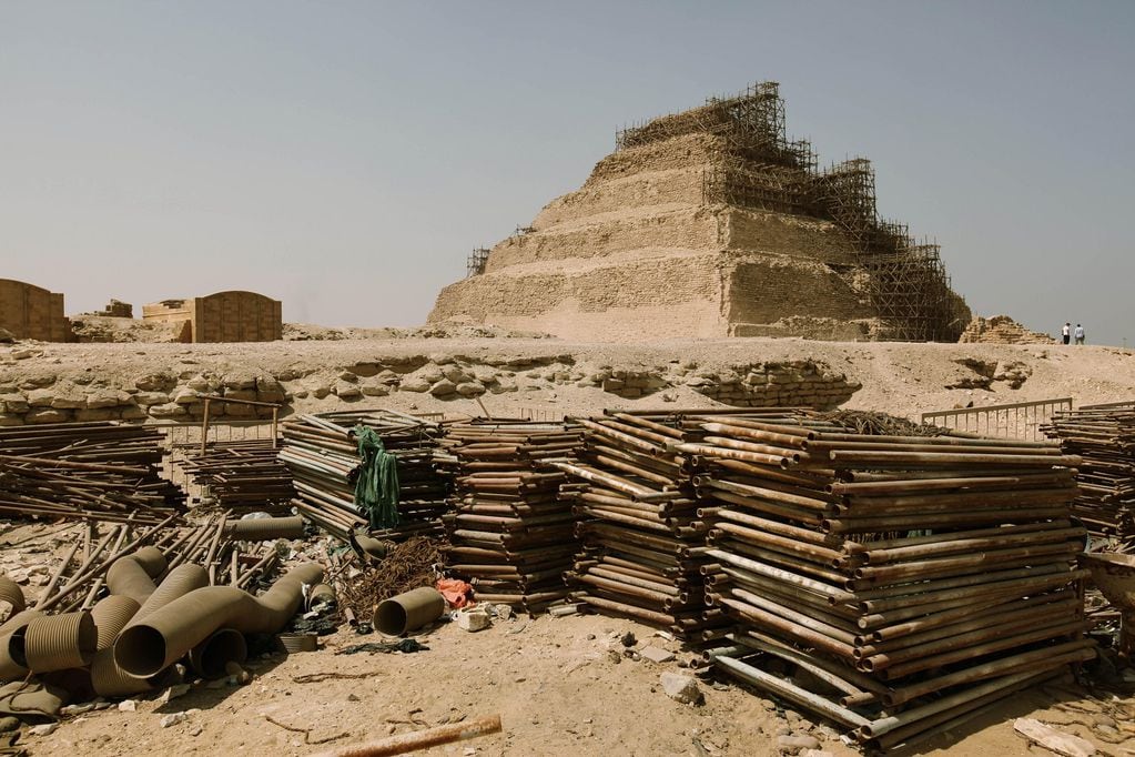 Remodelación de la pirámide de Zoser en 2006 - 