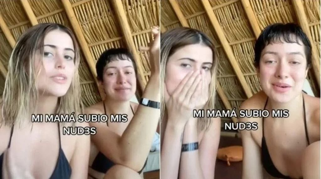 Una modelo mexicana contó por TikTok que le mandó una foto a su mamá en una playa nudista y la madre la compartió en sus historias de WhatsApp.