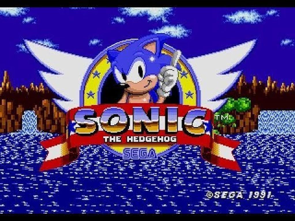 "Sonic, el Erizo", el emblema de Sega.