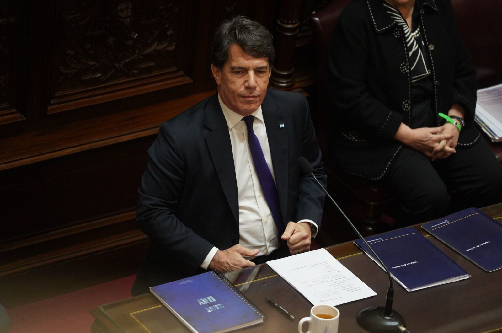 Nicolás Posse en su primer informe de gestión como jefe de Gabinete (Clarín)