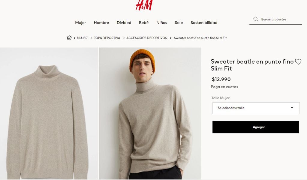Sweater hombre (H&M)