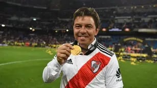 Marcelo Gallardo y la medalla de la Copa Libertadores 2018. Gloria eterna. / Gentileza. 