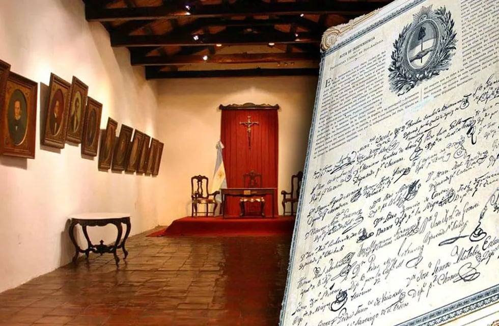 El lugar donde los congresistas deliberaron y declararon la Independencia en Tucumán, el 9 de julio de 1816. Fotomontaje: Marcela Marbian.