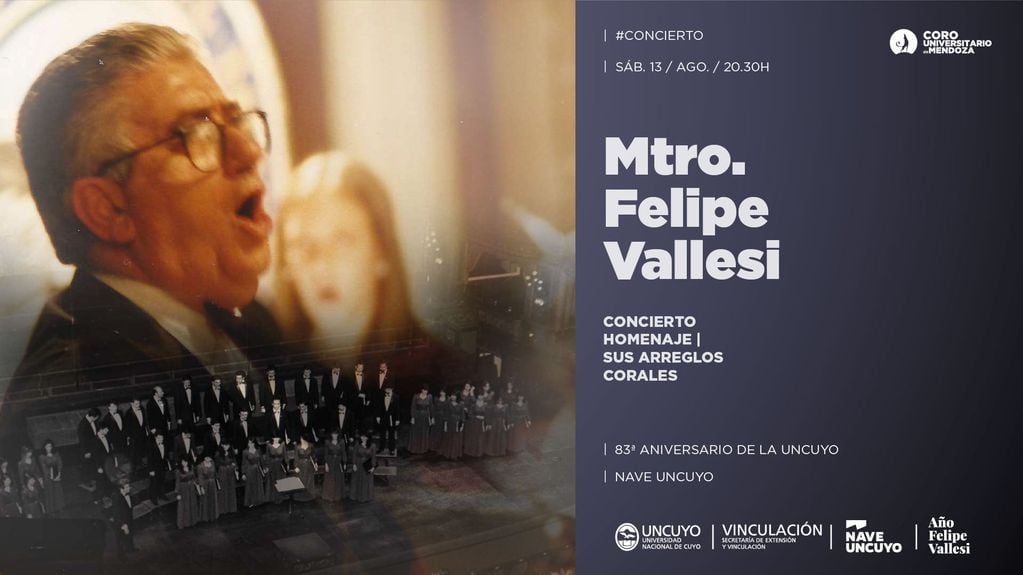 Felipe Vallesi fue un prestigioso director y músico del Coro Universitario de Mendoza. / Gentileza